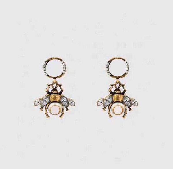 

fashion gold women designer double letter stud luxury geometric crystal heart-shaped couple zircon cute earrings for lady wedding hoop link, Golden;silver