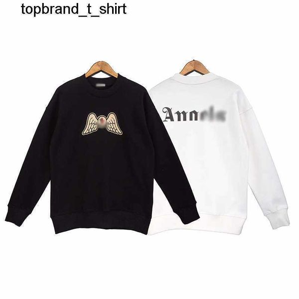 

new men's hoodies designer sweatshirts palmss lazy pullover angelss autumn loose sweater for men women, Black