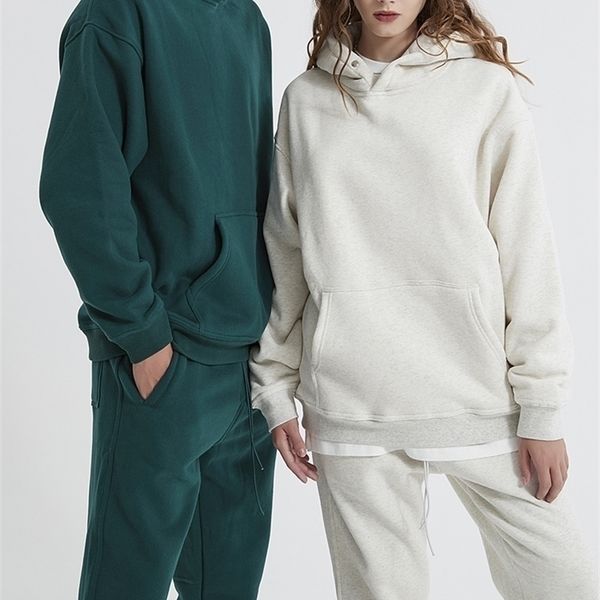 

women's two piece pants bgteever autumn winter thicken warm tracksuits women hooded fleece sweatshirts harem pants two pieces trousers, White
