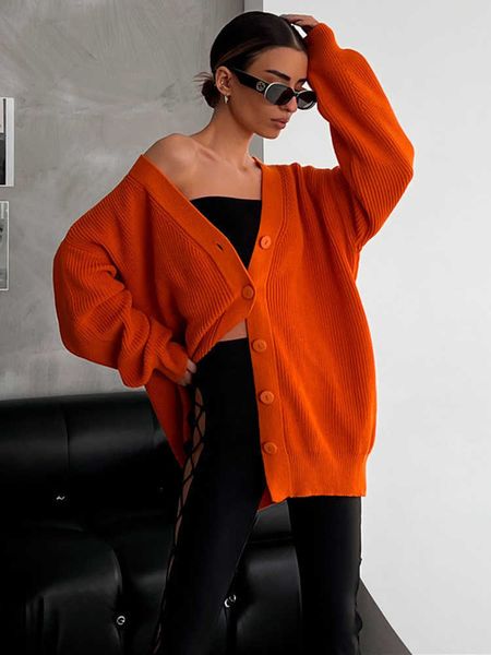 

women's sweaters knitted cardigan women 2022 autumn winter v-neck single breasted loose lady sweaters casual warm long sleeve coat woma, White;black