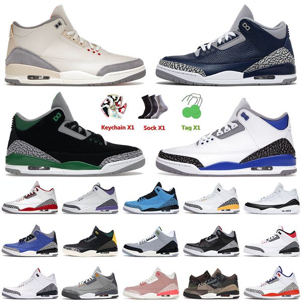 

3 3s iii basketball jumpman shoes 2022 arrival sports muslin georgetown black cat desert elephant fire red jordens sports men women sneakers
