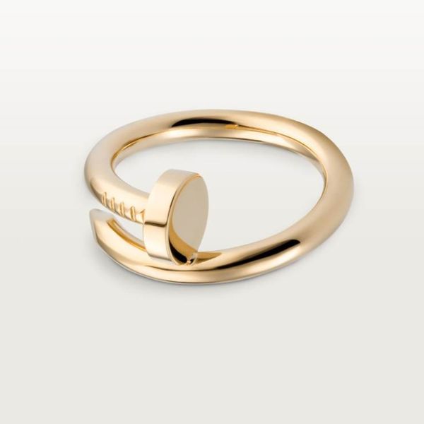 

designer nail ring luxury jewelry rings for women titanium steel gold-plated process fashion, Silver