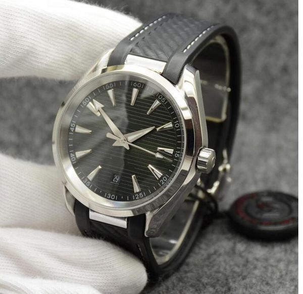 

super watch factory automatic movement wristwatch 42mm silver bezel sapphire glass men watches old style back is transparent, Slivery;brown