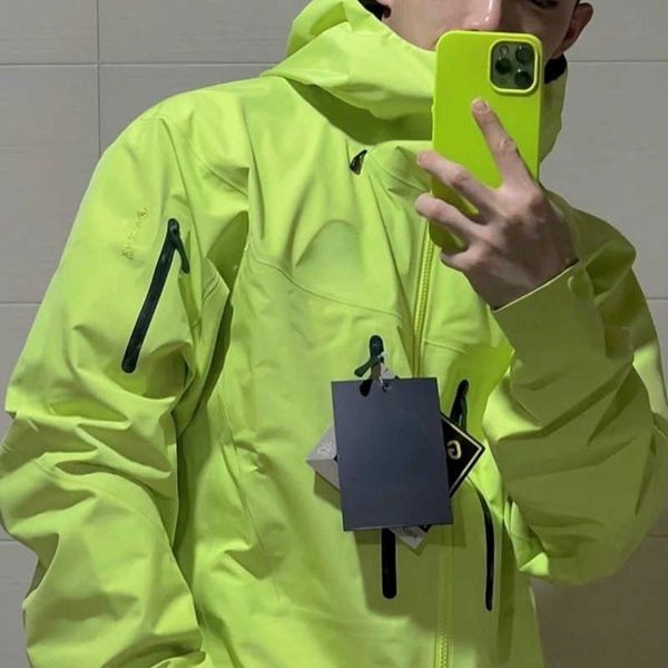 

arc mens jacket designer hoodie nylon waterproof hooded jackets man zipper cardigan women outdoor sweatshirt trench coats, Black;brown