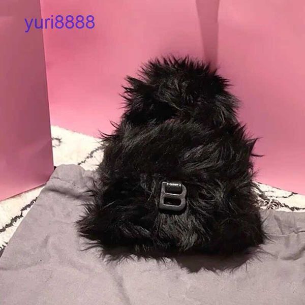 

hourglass bag balenciga shoulder bags price net red same hairy hourglass bag autumn and winter fashion candy c znvp