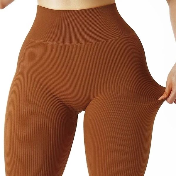 

women's leggings athvota ribbed leggings women scrunch butt workout leggings for gym high waist seamless running tights fitness femme s, Black