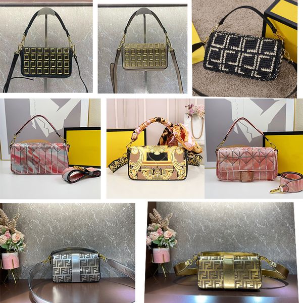 

heavy industry medium shoulder bag designer print embroidery sequin flip magnetic buckle new messenger bag women's bag fashion handbag