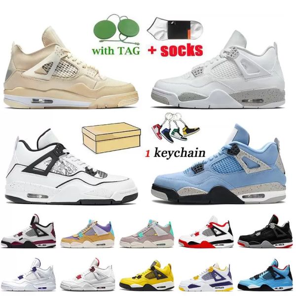 

basketball shoes sneakers women trainers university blue white black cat lightning fire red bred pure money metallic purple green high 4 cnh