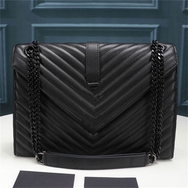 

drawstring bag designer college chain shoulder envelope woc bag women handbags fashion luxury bags black calfskin classic diagonal stripes q