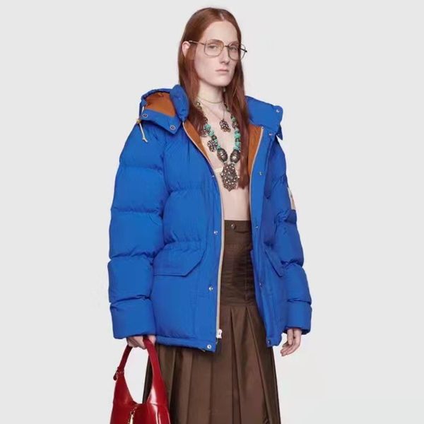 

puffer designer down jacket winter mens woman man puffer jackets regular hooded blue white parka jacke coat winterjacke womens outerwear cau, Black