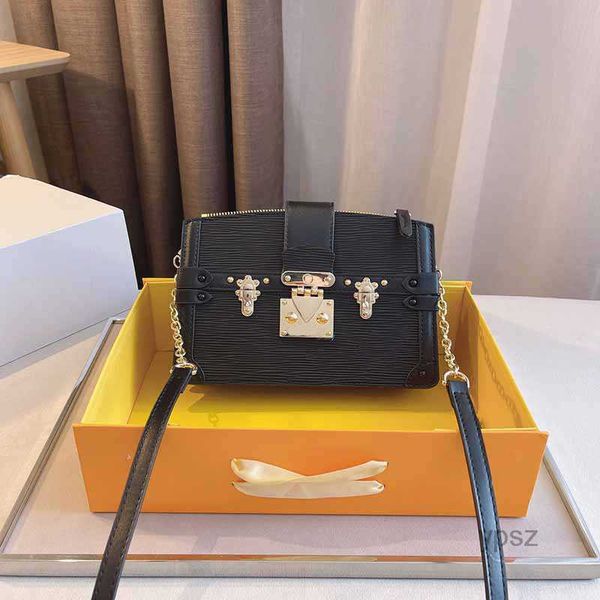 

evening bags genuine leather trunk shoulder bag crossbody bags women handbag old flower fashion letter ajustable detachable chains strap go