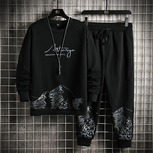 

men's tracksuits spring autumn tracksuit male clothes sweatshirts jogger sets patchwork men jogging suit running mens clothing 2 piece, Gray