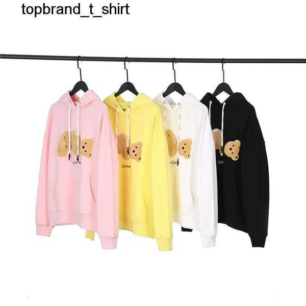 

men's hoodies sweatshirts designer fashion brand palmss severed bear embroidered angelss hoodie men's women's, Black