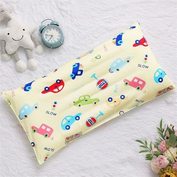 

pillows cartoon children breathable cotton pattern head support protection kids cushion core case 220924