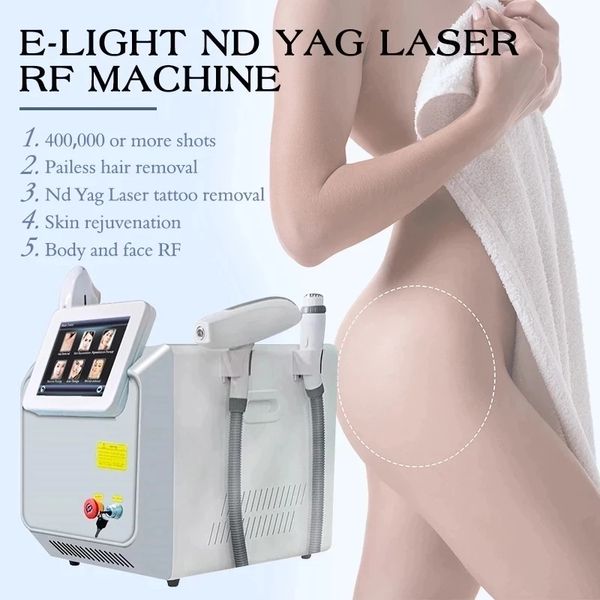 

beauty items 3-in-1 opt ipl rf nd yag laser painless decolorization machine hair skin revival tattoo wrinkles to remove the machine