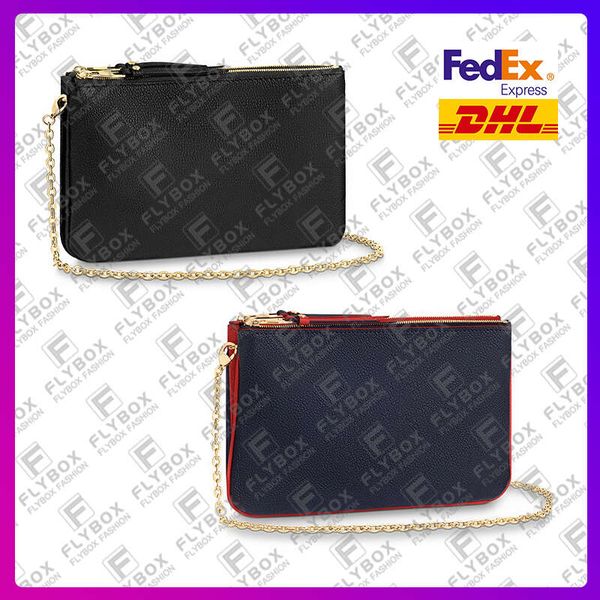

m68568 m63916 chain bag pochette double zip shoulder bag crossbody women fashion luxury designer handbag tote 5a purse
