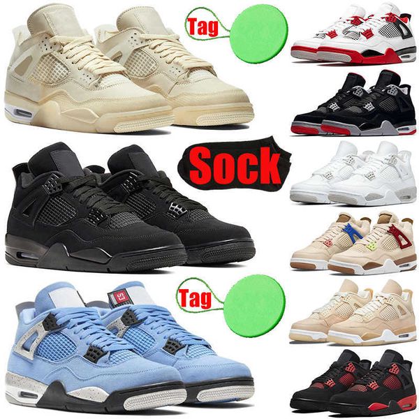

4 4s basketball shoes for mens womens cactus jack sail black cat university blue red thunder shimmer white oreo men trainers sports sneakers