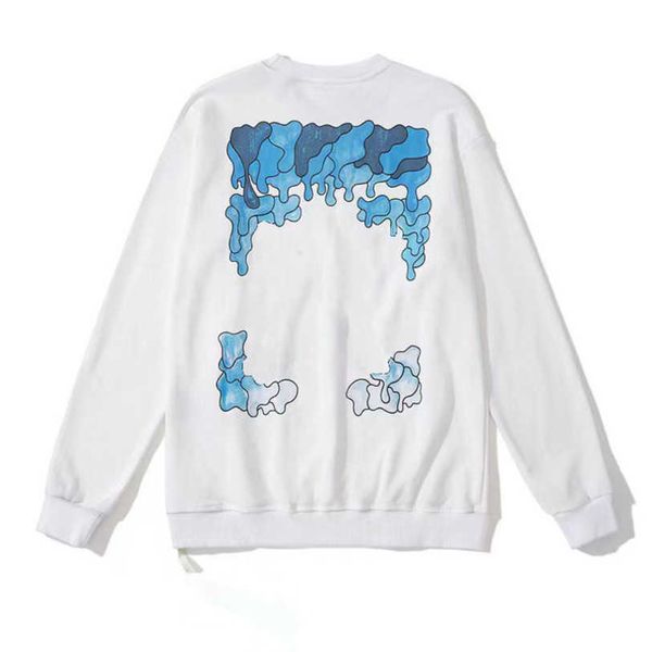 

fashion women's luxury sweatshirts white brand pullover shirts men arrow cross letter print hoodies designer classic women o-neck sweat, Black