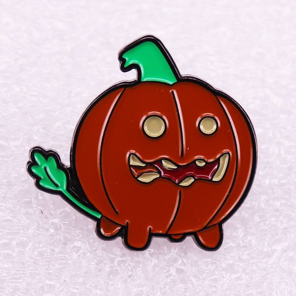 

happy pumpkin lantern brooch halloween accessories pins badges, Blue