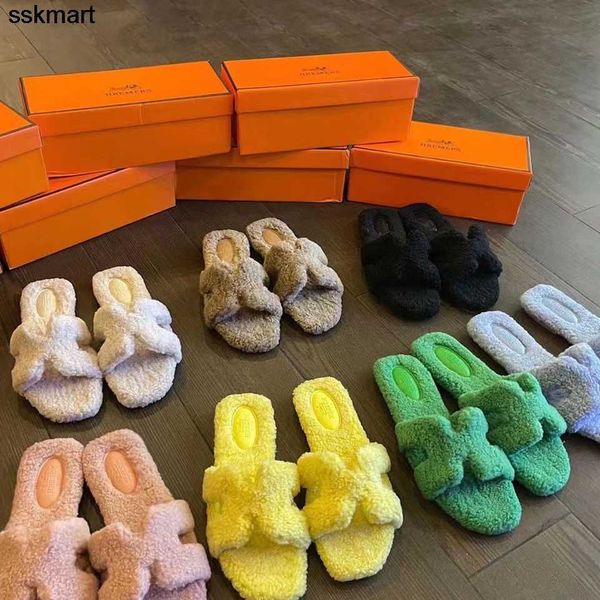 

slippers designer famous brand h home net red high-end version women fashion brand maomao slippers standard, Black