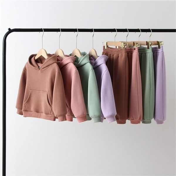 

pullover kids sweaters hoodies thicken fashion winter autumn girl boy clothes baby toddler cotton outwear children sweatshirts warm 220924, Blue