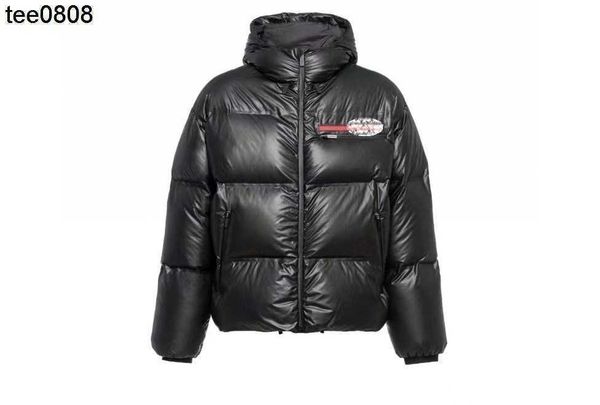 

prads home correct version coat down coat hooded short bread down jacket for men and women version 1.1, Black