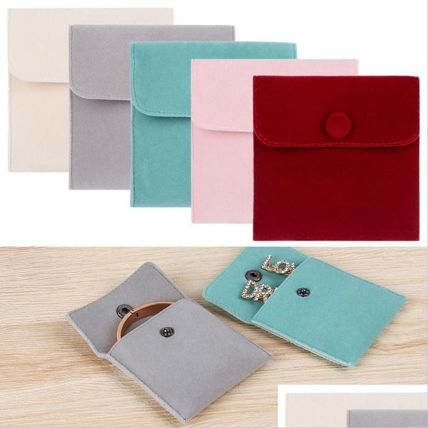 

jewelry pouches bags jewelry pouches bags veet packaging bag snap storage pouch bracelet necklace portable dust protect g bdegarden dhhub, Pink;blue