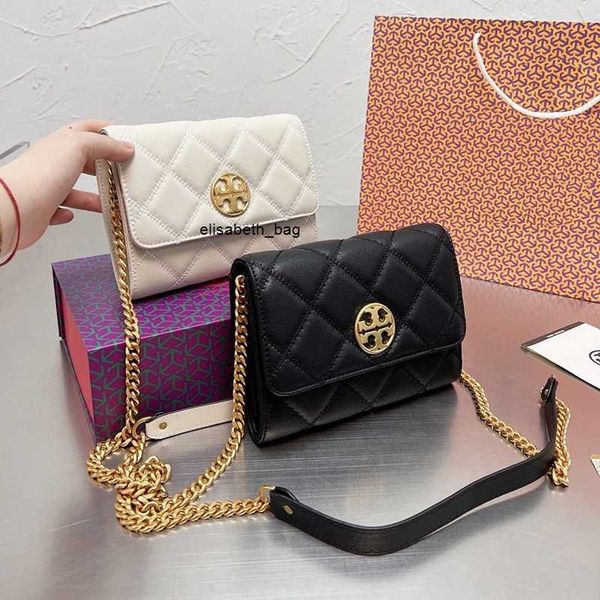 

fashion bags torysburchs designer handbags female 2022 small fragrant bag wind lattice flip chain willa single shoulder oblique span square
