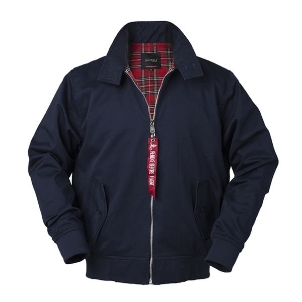 

men's jackets chamarras para hombre european solid classic retro vintage bomber jacket men windbreaker streetwear trendy coats 220924, Black;brown