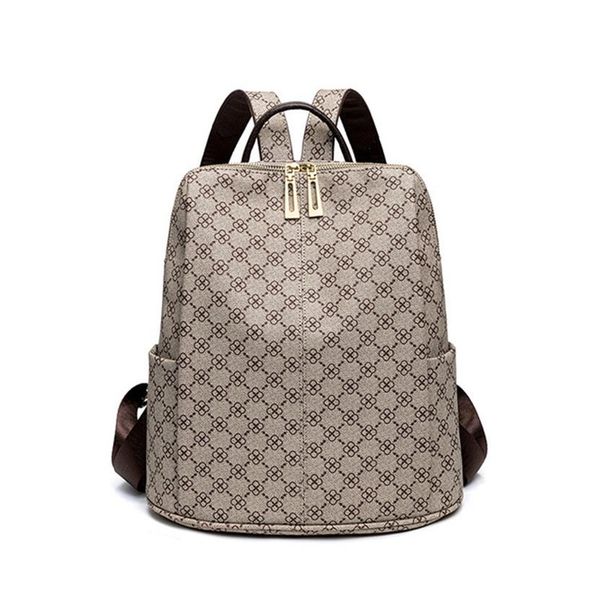 

knapsack student fashion leisure women shoulder bag pu oxford backpack style handbag small stripes a3579273z