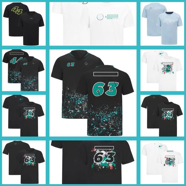 

f1 formula one short sleeve t-shirt 2022 team fan half sleeve team edition racing suit round neck tee customization