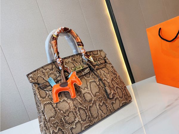 

luxury designer bag retro shoulder bags women crossbody designers bag classic printed snakeskin style large capacity leather handbag simple, Red;black