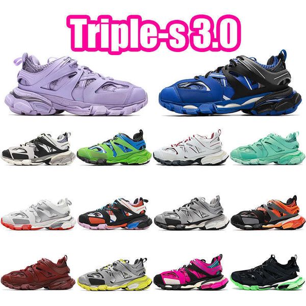 

platform sneakers dad shoes female trainer designer casual black pink royal grey white blue luminous shades of green triple s 3.0 fashion