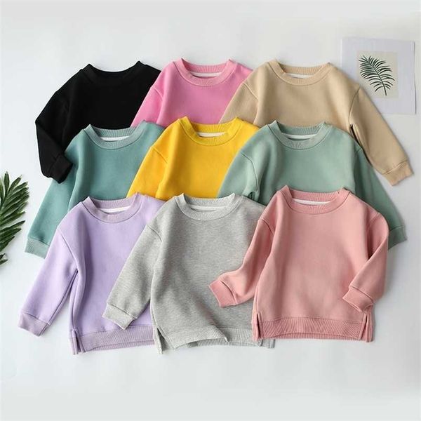 

pullover autumn winter baby warm clothes baby boys long sleeve shirt fleece girl hoodie jumper children pullover kids sweatshirt 220924, Blue