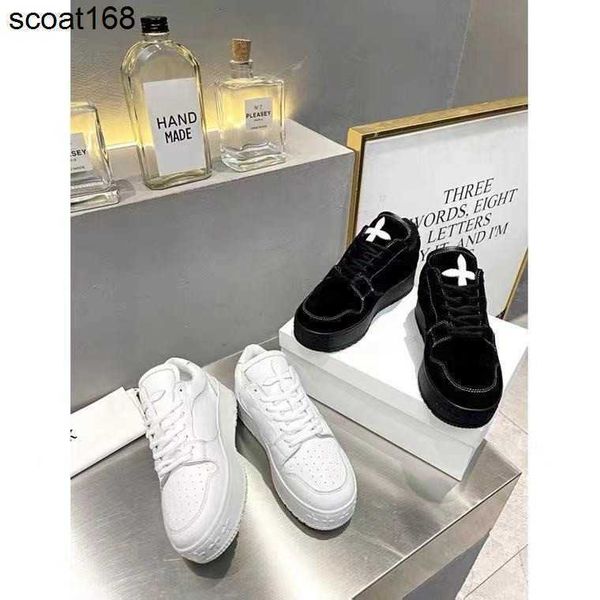 

dress shoes high version designer famous brand smfk panda shoes thick soled small white shoes men women cross flower wandering skateboard, Black