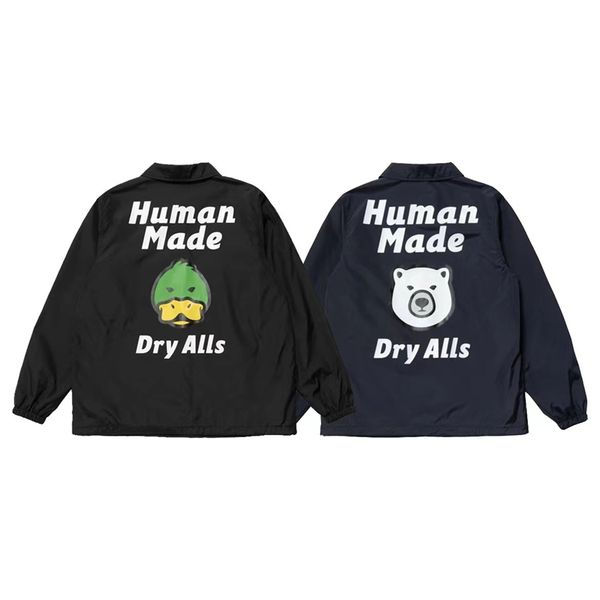 

2023fw vintage coats men women 1 high-quality windbreaker jackets, Black;brown