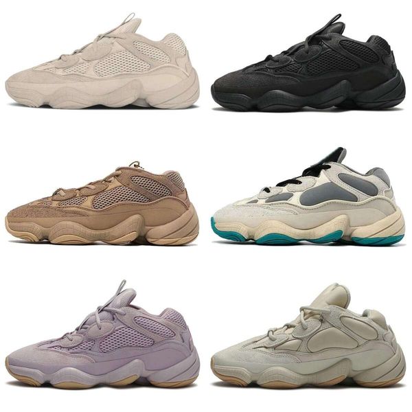 

designer sandals 500 enflame casual sports shoes mens women granite utility black yeezy bone white stone salt ash grey blush desert rat 500s