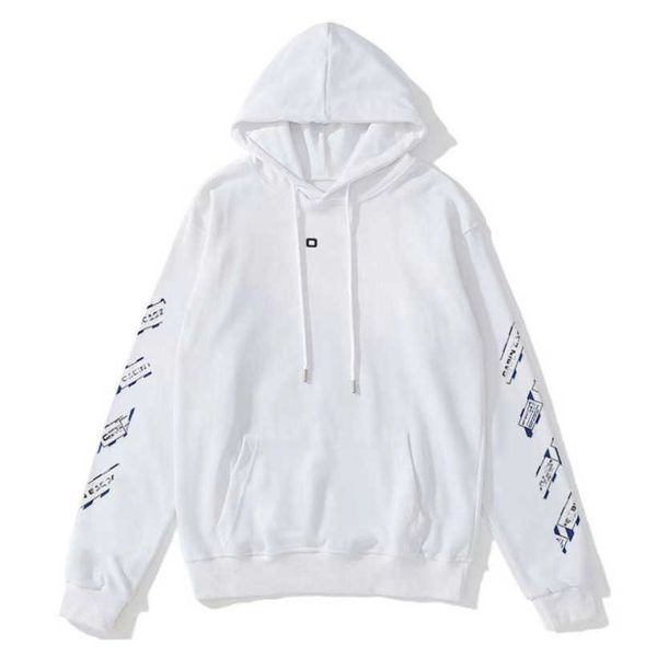 

classic women's luxury jackets sweatshirts brand offs pullover shirts hoodies designer women sweater men arrow cross letter print hoodi, Black;brown