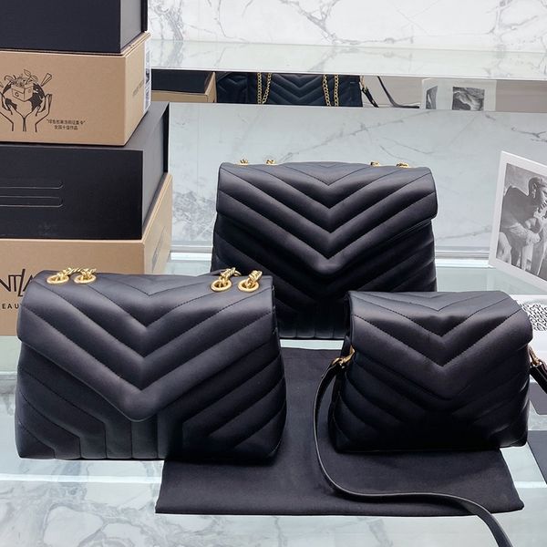 

designer women loulou quilted y flap shoulder bag luxurys designers bags france brand soft calfskin leather messenger handbags lady chain st