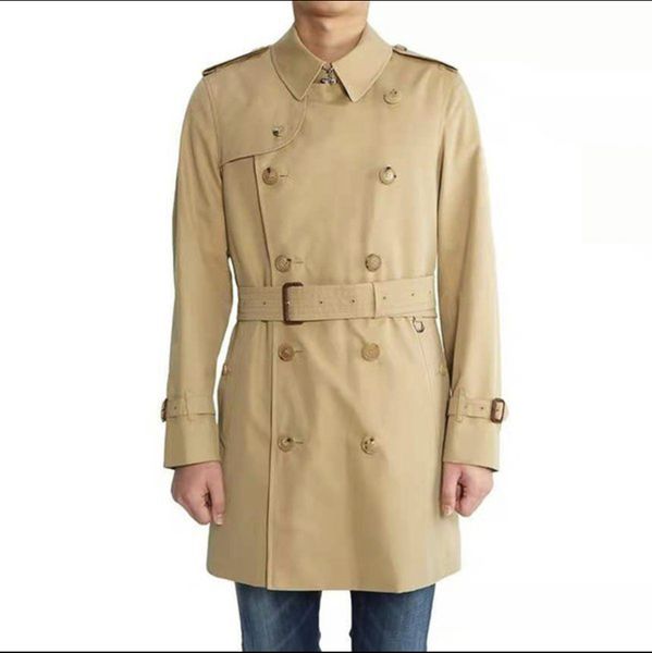

designer men's trench coats windbreaker winter jackets fashion men womens waterproof breathable couple long overcoats coat windproof pa, Tan;black