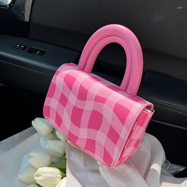 

evening bags light luxury designer women shoulder crossbody 2022 fashion trendy small square bag pu leather mobile handle