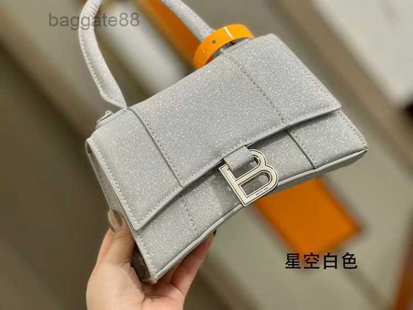 

home bag 2022 hourglass designer female b bags leather bbbalencaig'as crocodile pattern fashion versatile one shoulder messenger handba