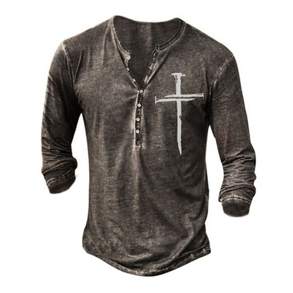 

men's t-shirts bababuy imitation cotton t shirts men long sleeve punk style oversized v collar 66 3d printed t shirts 220926, White;black