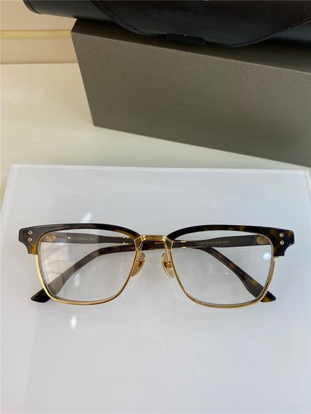 

new fashion design square frame optical glasses statesman-six vintage simple and versatile style transparent lens eyeglasses, Black