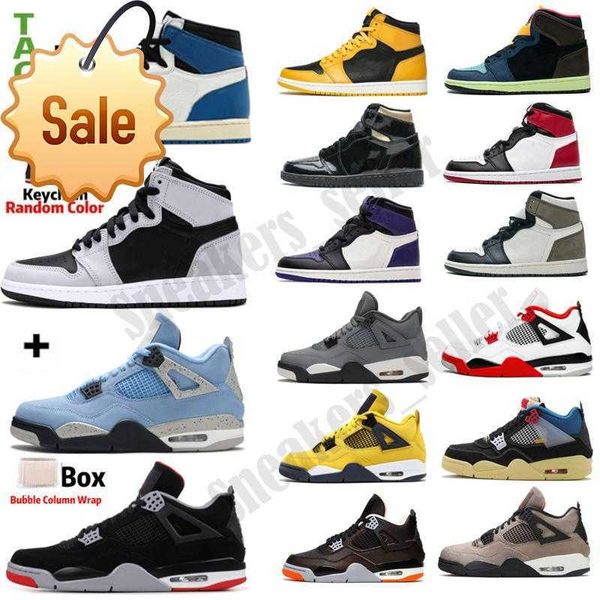 

mens 1 high og basketball shoes electro orange shadow university blue women 4s bred obsidian unc black cat pure money starfish fire red