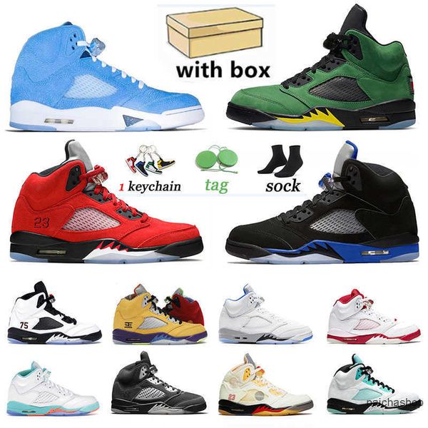 

2022 jumpman basketball designers shoes paris fire red trainers 5 5s sneakers doernbecher raging what the wings men women white sports jorde, Black