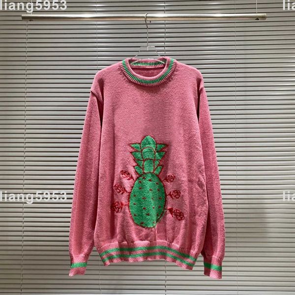 

22fw mens womens sweater hoodie sweatshirt jacket coat baseball brand turn-down collar fall winter, Black