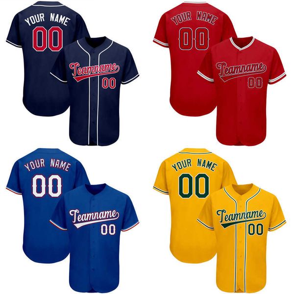 

baseball jerseys 2022 fashion custom baseball jersey customized sublimate your name number mesh soft v-neck streetwear for male/women/child, Blue;black