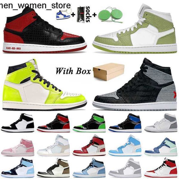 

dress shoes designer jumpman jorda 1 basketball shoes women men jorden 1s patent bred green python trainers jorden1s visionaire rebellionair, Black