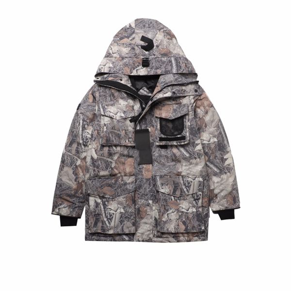 

edition canada style mens down jacket designer owl joint jackets classic color matching parka hooded white duck s thick warm puffer vest, Black